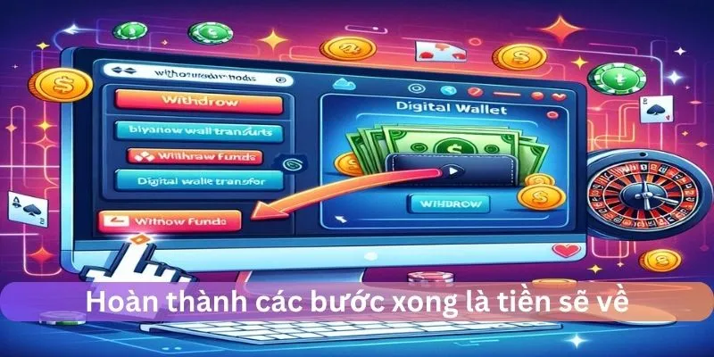 Thong thả rung đùi đợi tiền về khi đã xong các bước